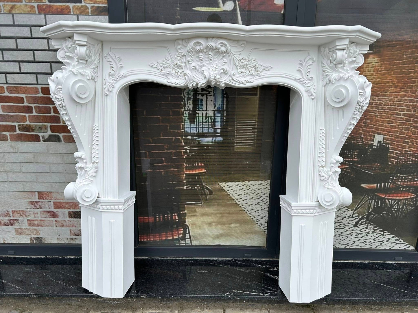 Șemineu decorativ din poliuretan W001