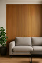 Riflaje MDF 270 x 60 cm (Maro Lemn)