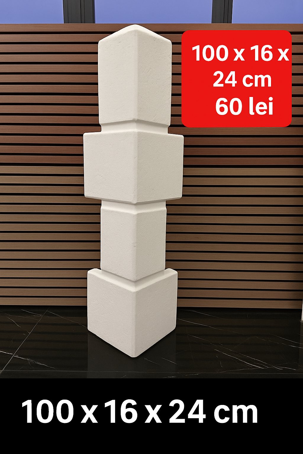 Colțar Decorativ - 100 x 16 x 24 cm