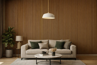 Riflaje decorative acustice (maro închis)