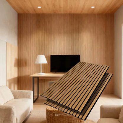 Riflaje decorative acustice (maro închis)