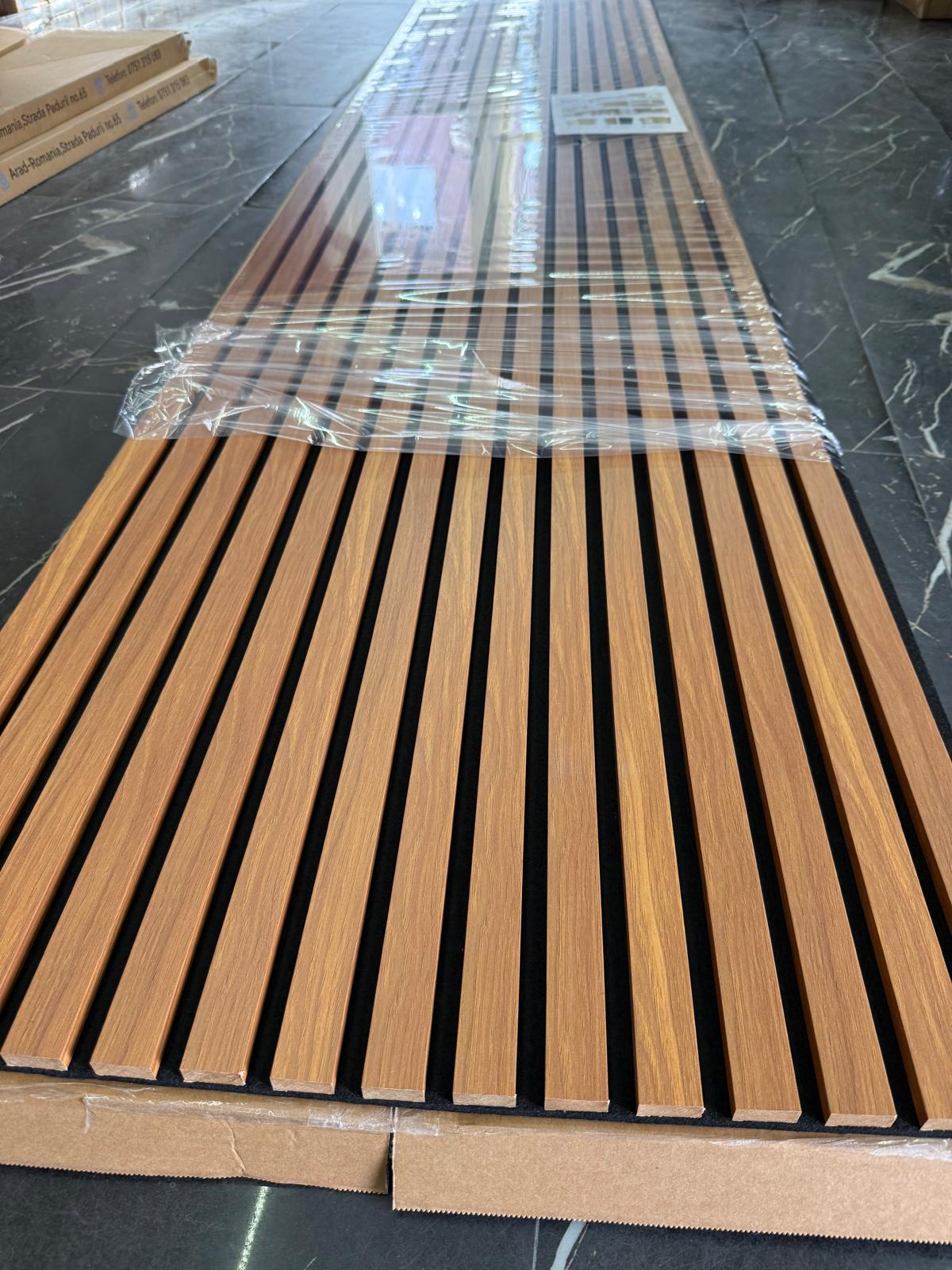 Riflaje MDF 270 x 60 cm (Bej închis)