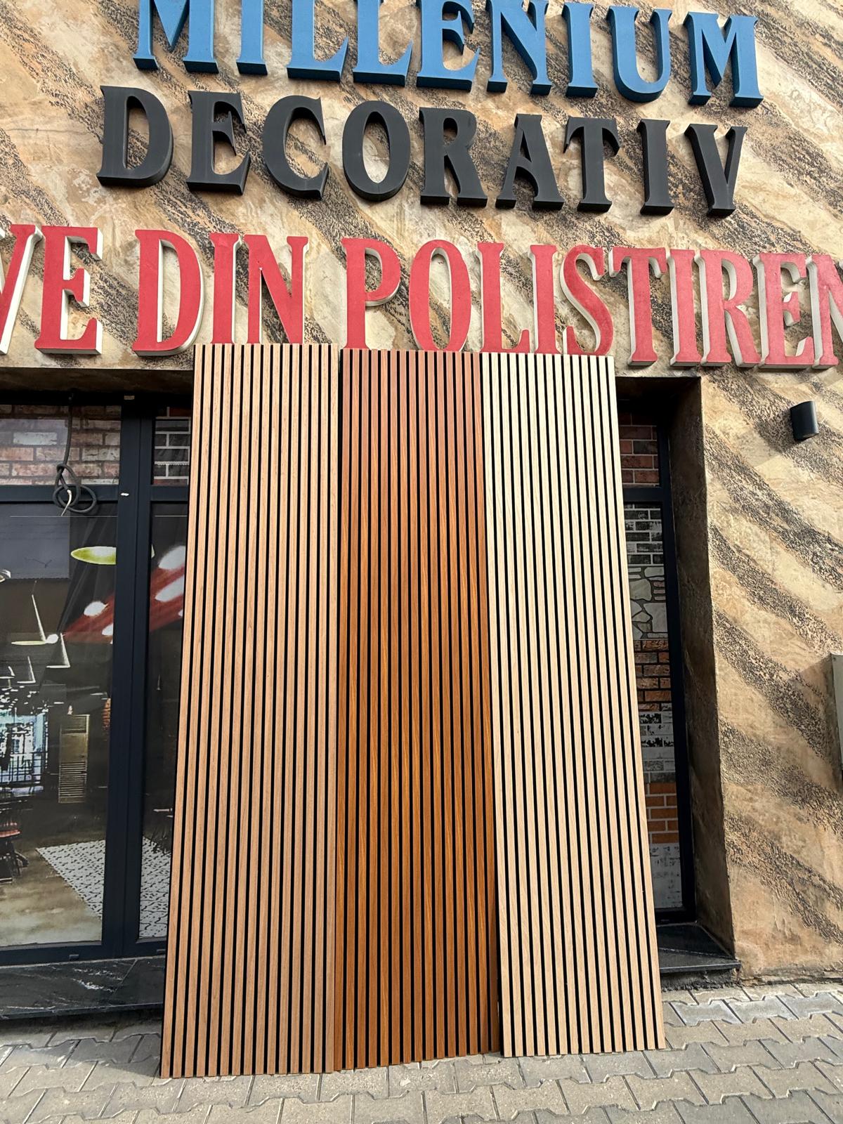 Riflaje MDF 270 x 60 cm (Bej deschis)