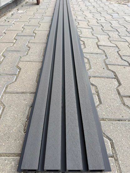 Riflaje WPC pentru exterior (Gri)