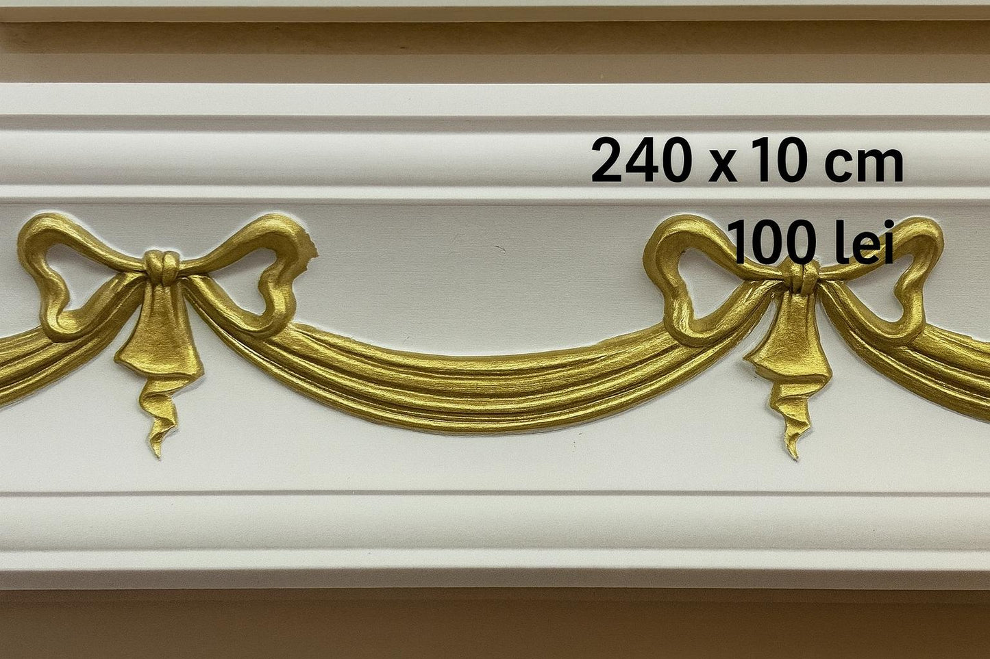 Cornisa poliuteran 240 x 10 cm (Model 3)