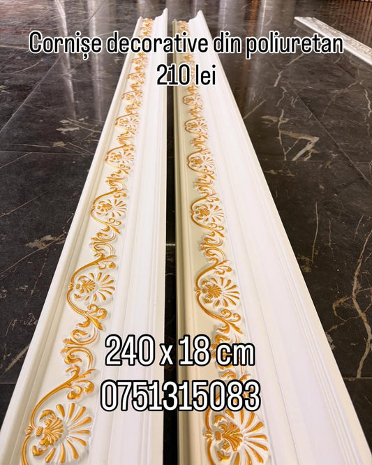 Cornise decorative din poliuretan 240x18 cm