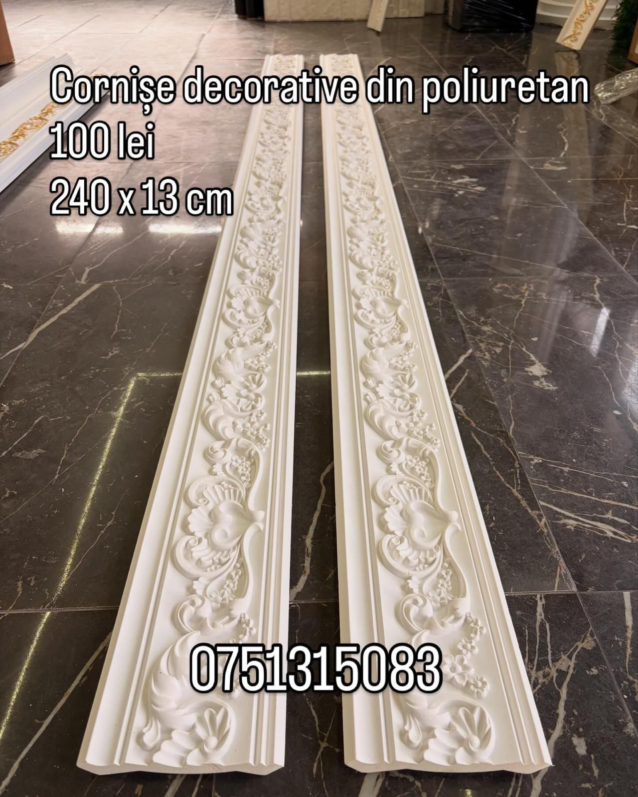 Cornise decorative din poliuretan 240x13 cm QZ-A170