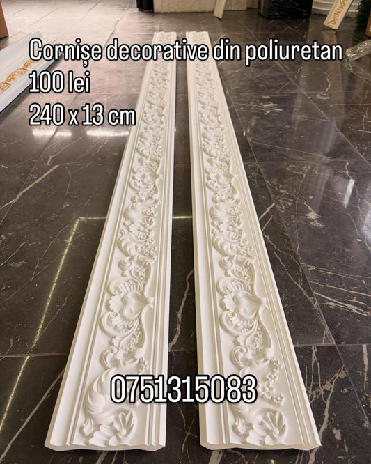 Cornise decorative din poliuretan 240x13 cm QZ-A170