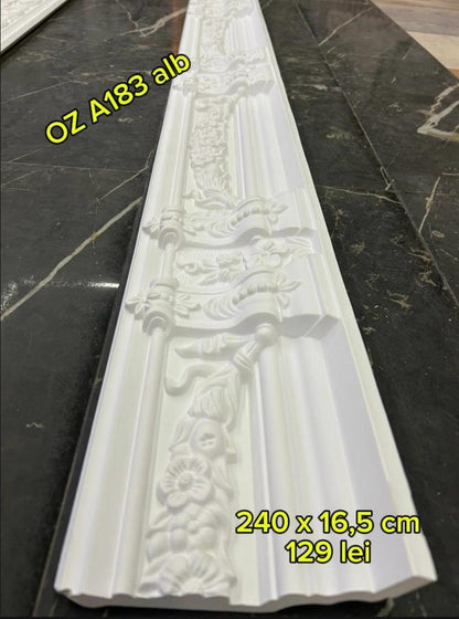 Cornise 240 x 16.5 cm alb