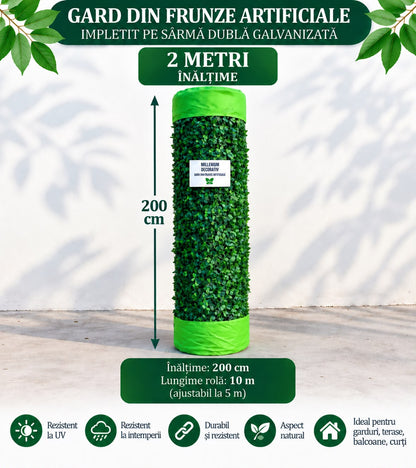 GARD DECORATIV CU FRUNZE ARTIFICIALE! - 200cm