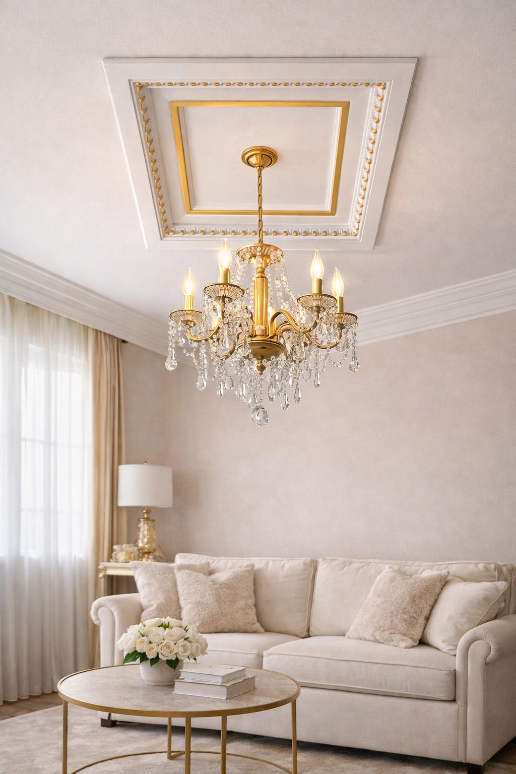 Medalion G001 Gold (60 x 60 cm)