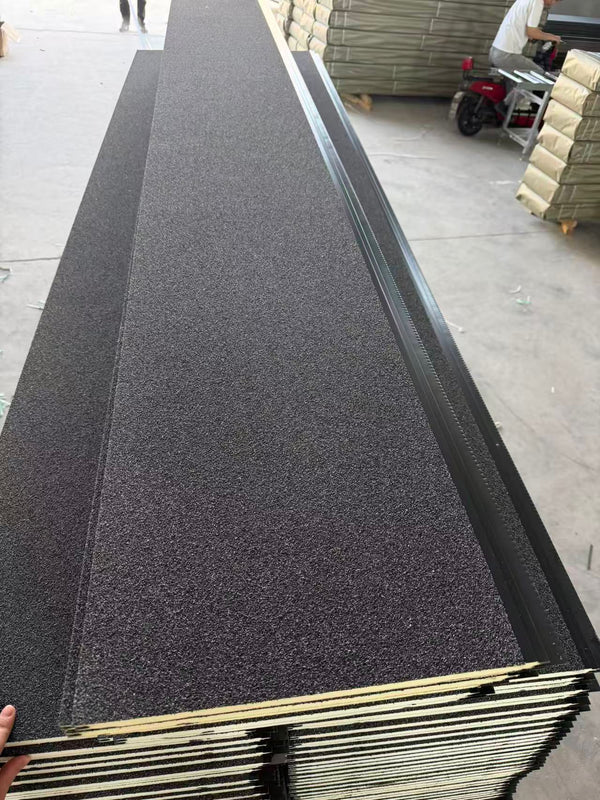 Panouri Metalice Decorative cu Izolație - Stone Deep Grey